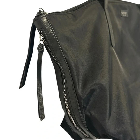 Botkier New York Bond Tote Bag Nylon Zipper Carryall in Black - Picture 5 of 8